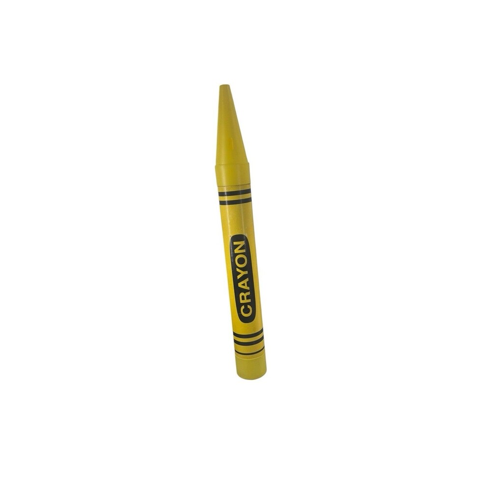 Vintage 1988 Fantazia Crayola Crayon Piggy Bank 35in Yellow USA Fast Shipping